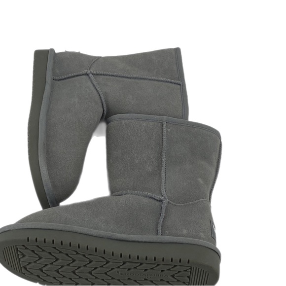 Koolaburra by Ugg Grey Bow Shearling Lined Boots - Picture 3 of 6